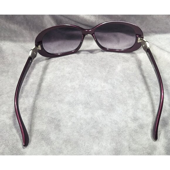 Kay Unger New York Metallic Purple With White Accents Sunglasses main image 8